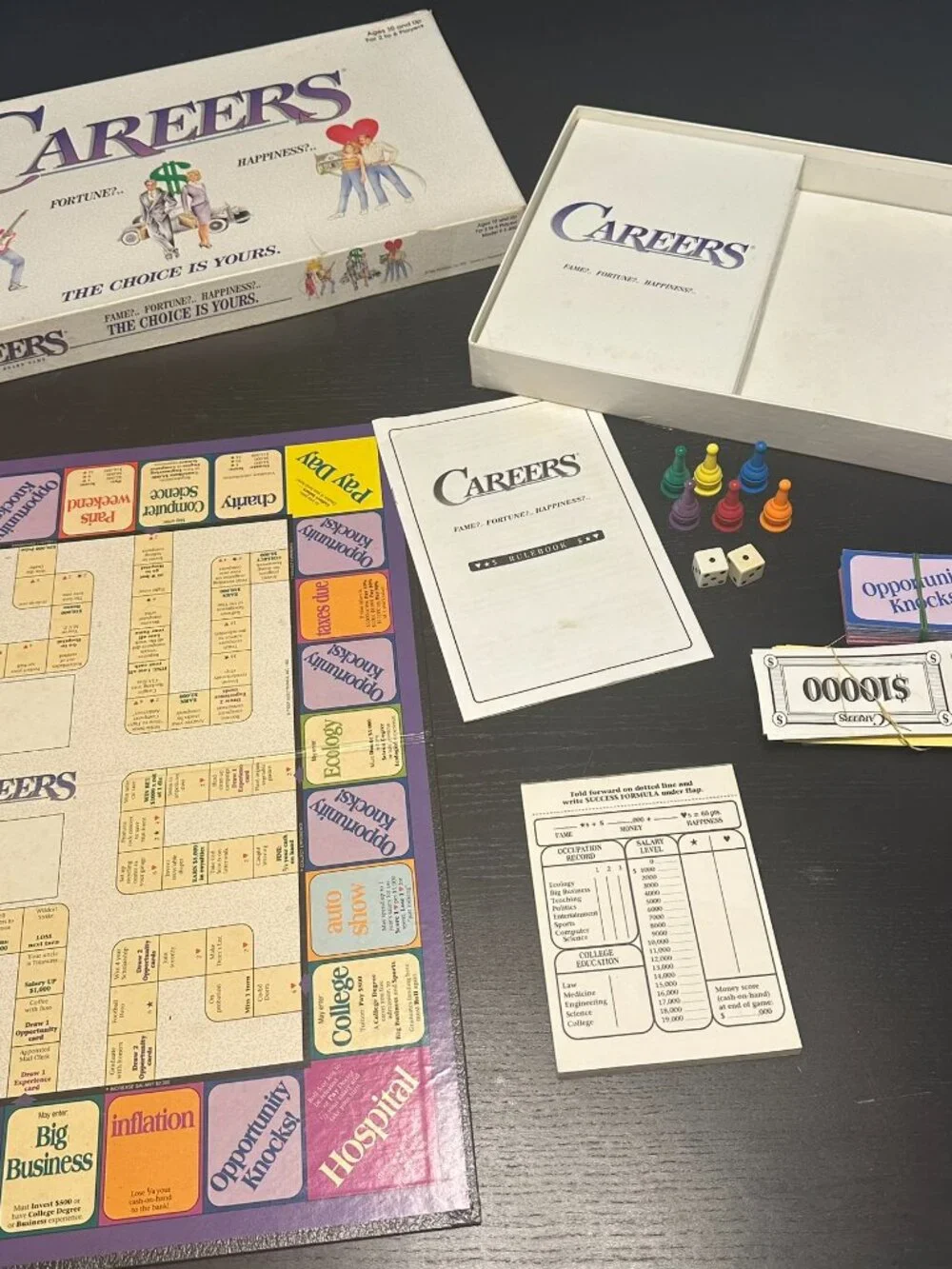Vintage‎ Board Game Lot (3) Careers 1992, Pay Day 1975 & Organized Crime 1974